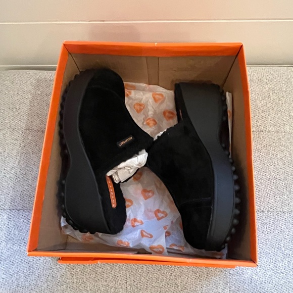 EXCELLENT NWOT ROCKET DOG FRAN BLACK SUEDE CLIG SLIP ON WOMEN SHOES 8, fur lined - Picture 10 of 11